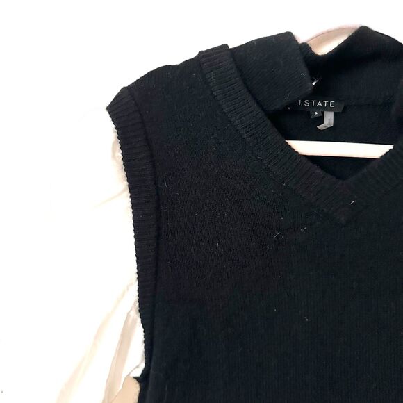 1 STATE Vest Button-Up Shirt NWT Sz Small - Picture 3 of 5